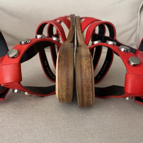 BALENCIAGA Gladiator Studded Sandals Size 39 or 9 fits 8 or 8.5 - Picture 4 of 6